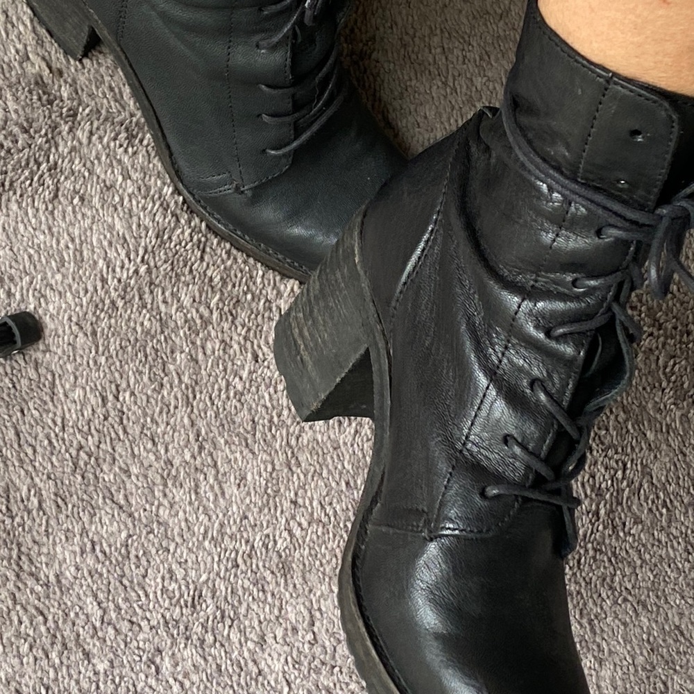 Frye combat boots - feminine